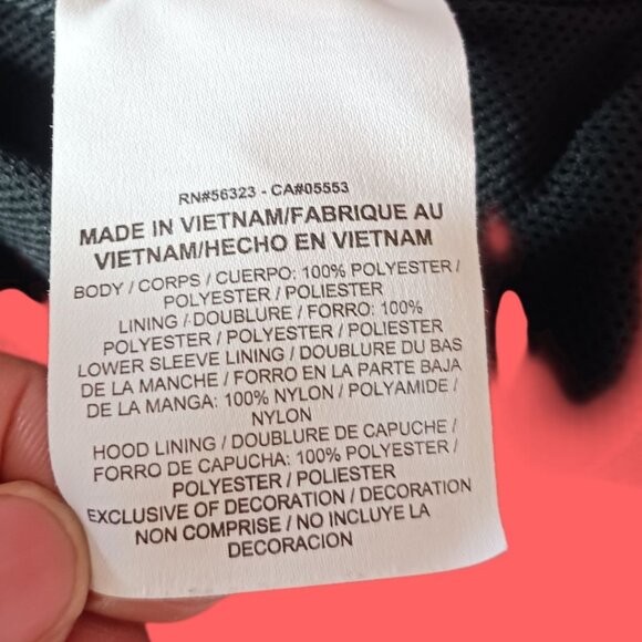 Nike Mens  Hooded Windbreaker Jacket Lightweight Zip-Up With Logo Black/ Gray - Picture 13 of 14